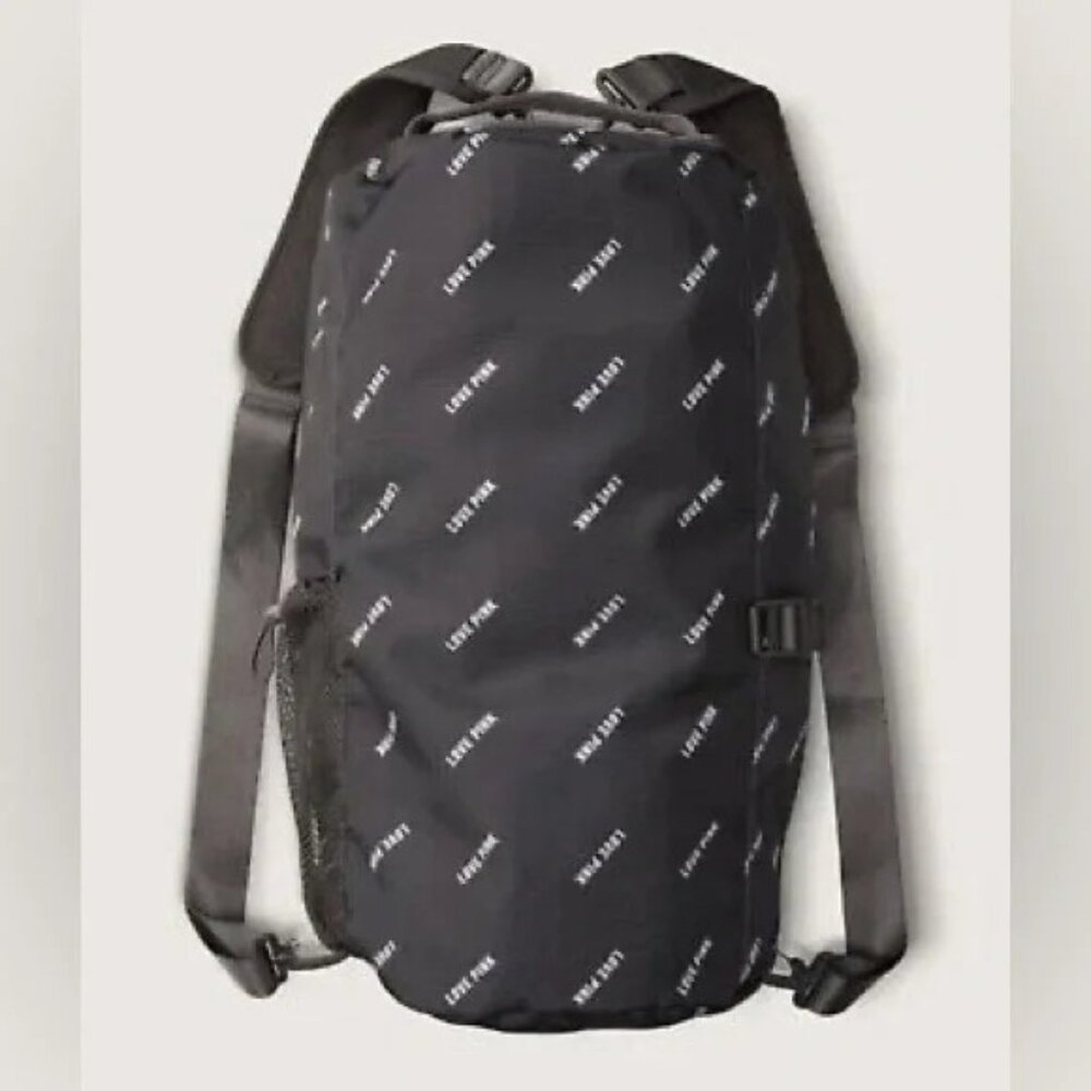 Victoria's Secret PINK Campus Convertible Duffle to Backpack Bag Charcoal - NWOT